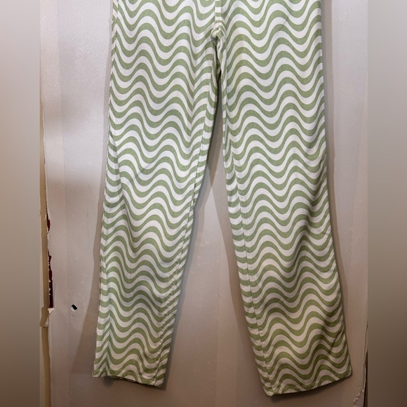 PacSun Green & White Boyfriend Carpenter Pants - Picture 6 of 11